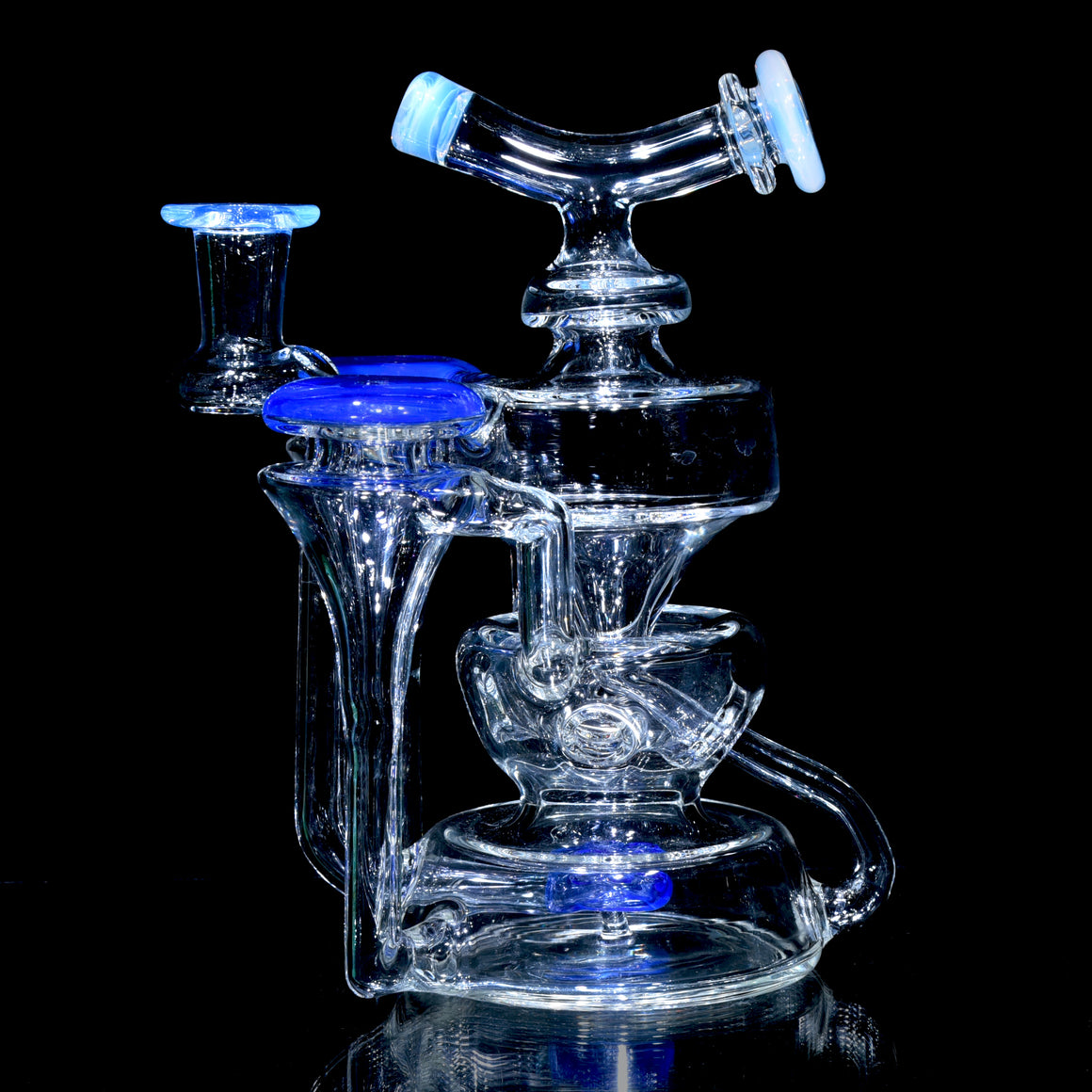 Swiss Twin Vortex Recycler - Ghost/Heart of the Ocean - 14mm Female