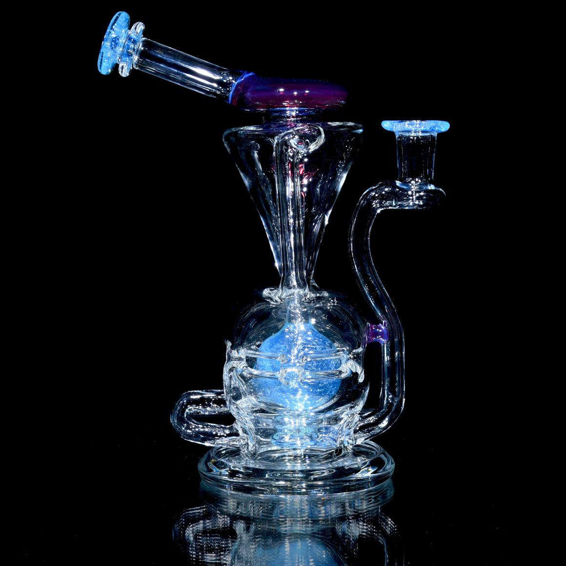 Neutron Double-uptake Fab Egg Recycler - Crushed Opal Marina/Stargazer - 14mm Female