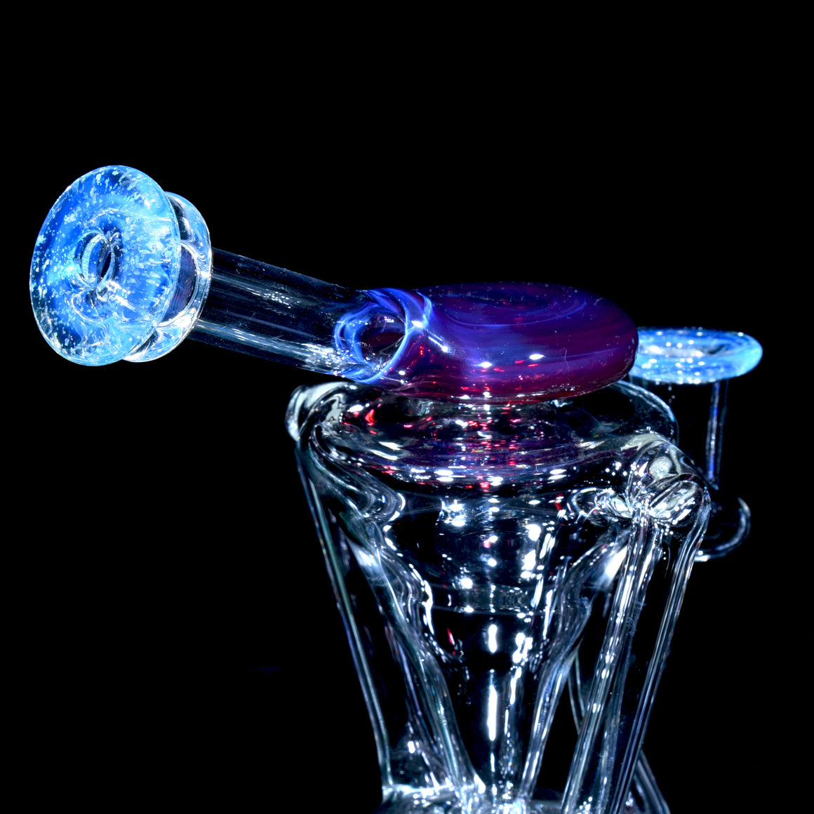 Neutron Double-uptake Fab Egg Recycler - Crushed Opal Marina/Stargazer - 14mm Female