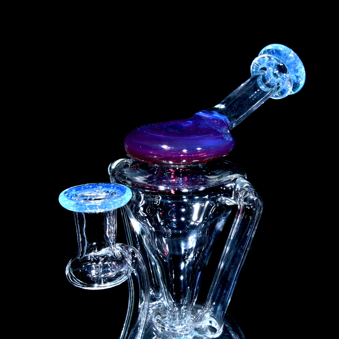 Neutron Double-uptake Fab Egg Recycler - Crushed Opal Marina/Stargazer - 14mm Female