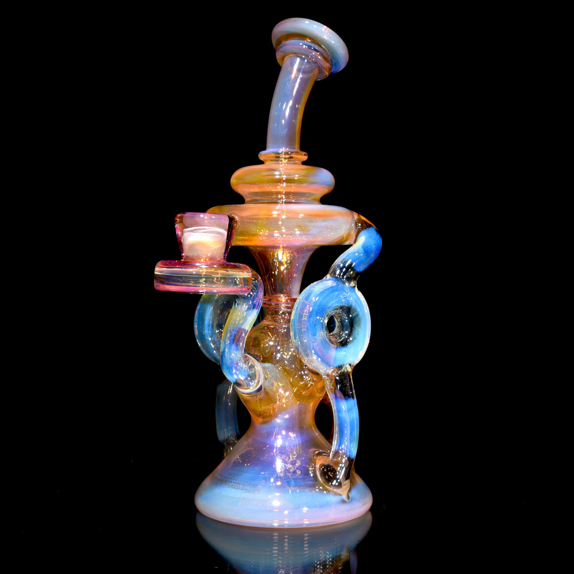 Fully-fumed Double-Donut Klein Recycler - 14mm Female