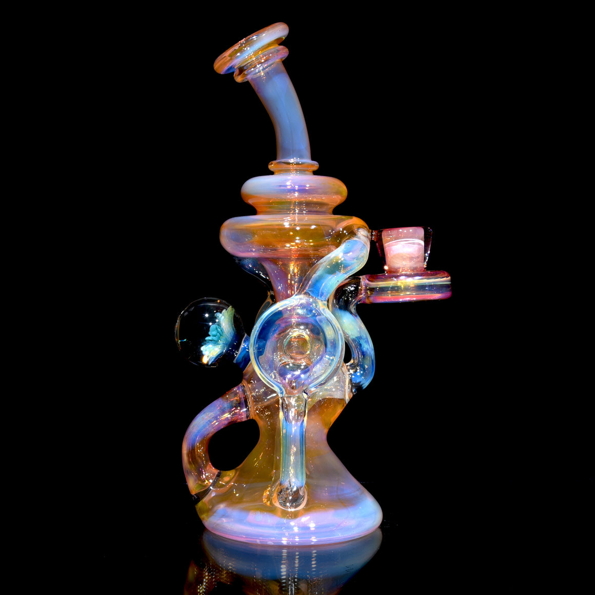 Fully-fumed Double-Donut Klein Recycler - 14mm Female