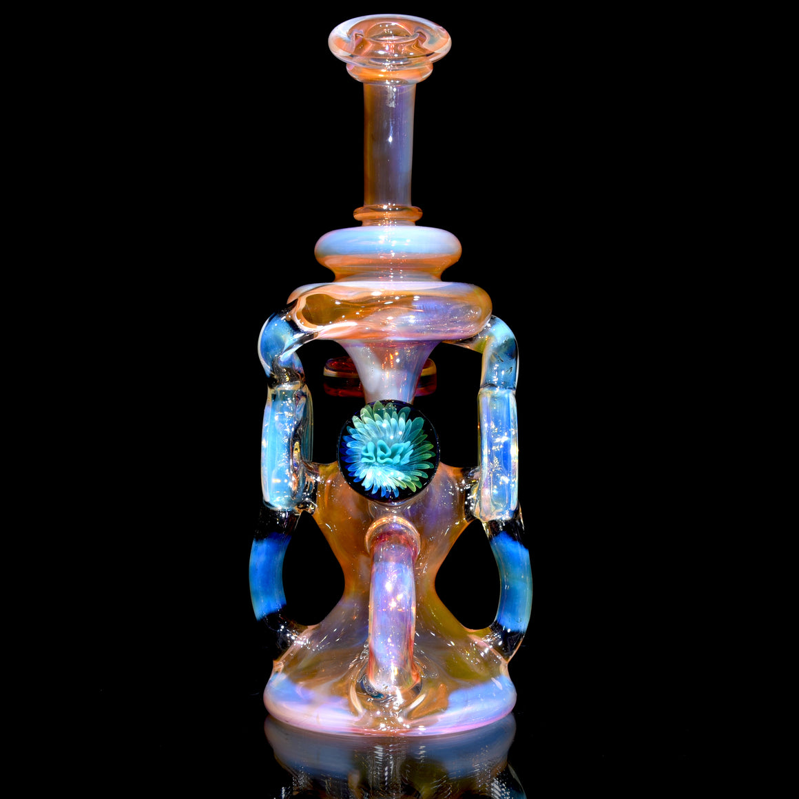 Fully-fumed Double-Donut Klein Recycler - 14mm Female