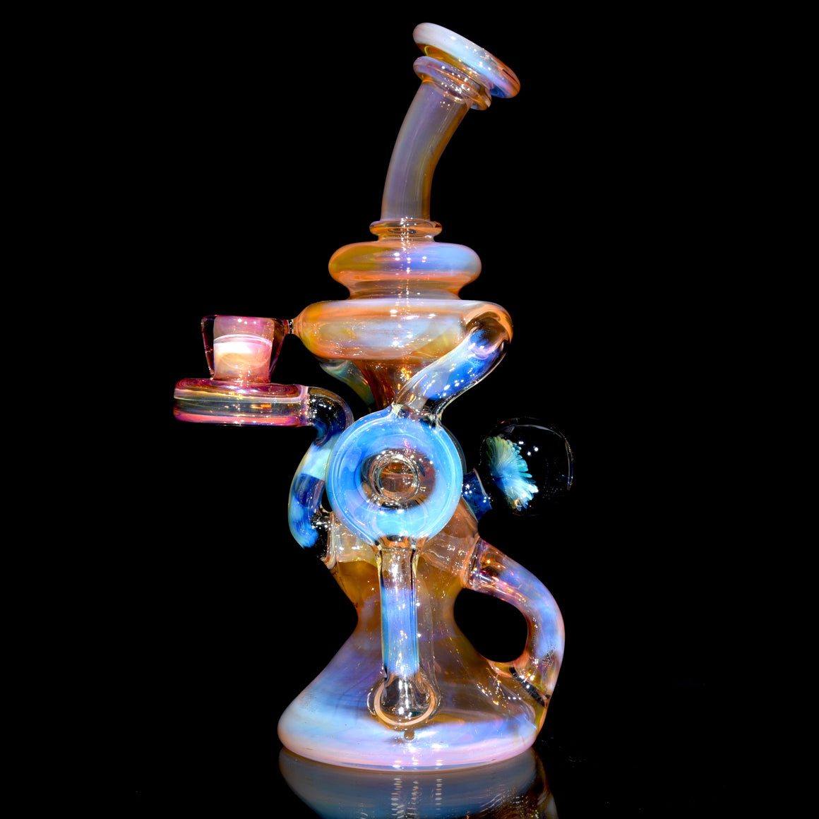 Fully-fumed Double-Donut Klein Recycler - 14mm Female