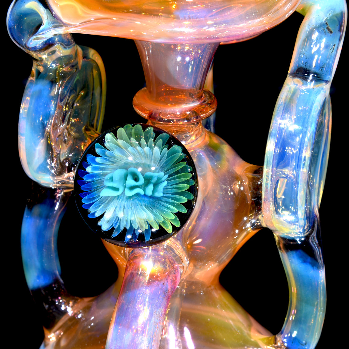 Fully-fumed Double-Donut Klein Recycler - 14mm Female