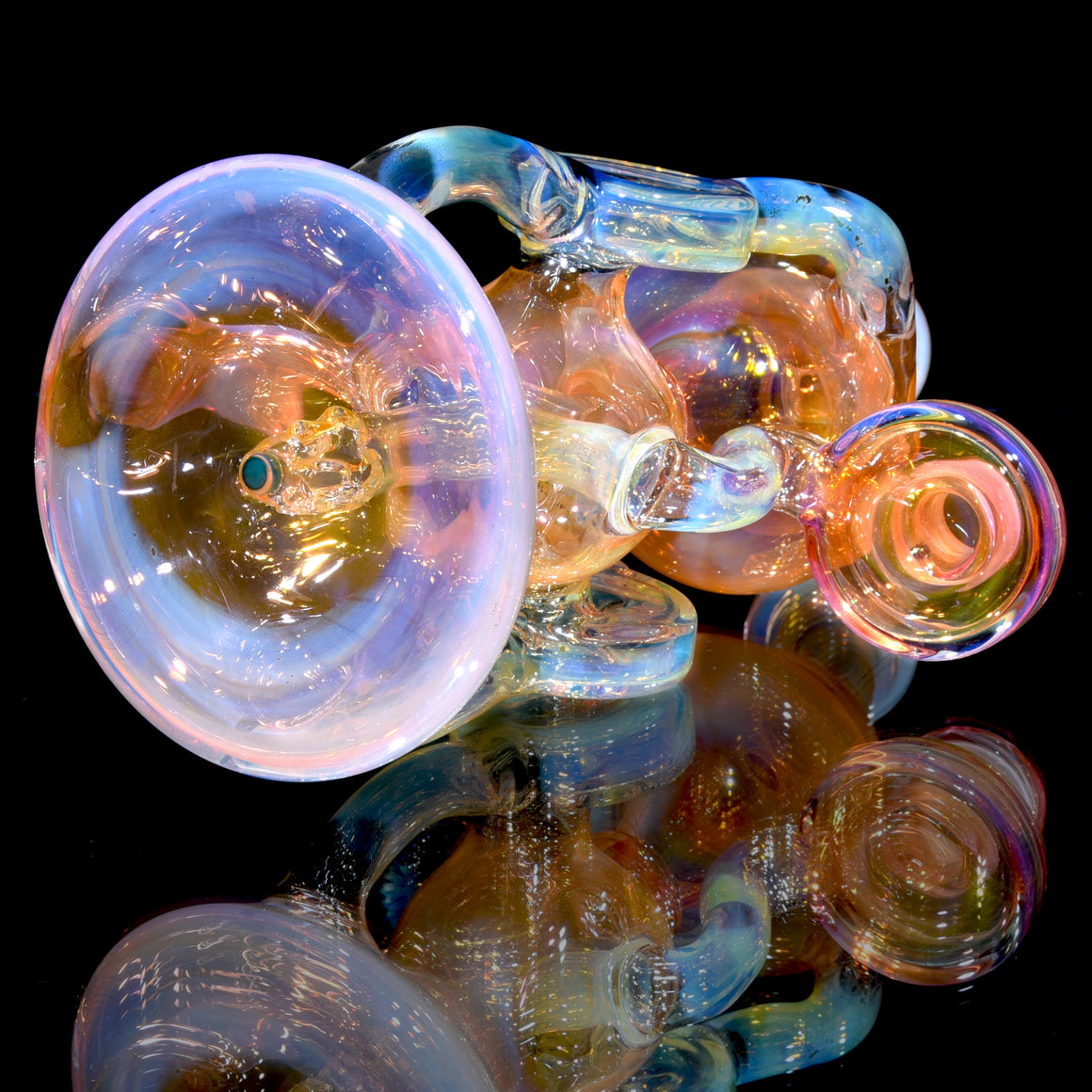 Fully-fumed Double-Donut Klein Recycler - 14mm Female