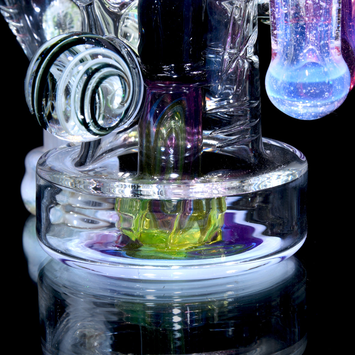 UV Reactive Crushed Opal X-RBR Recycler & Dropdown Set - 10mm Female
