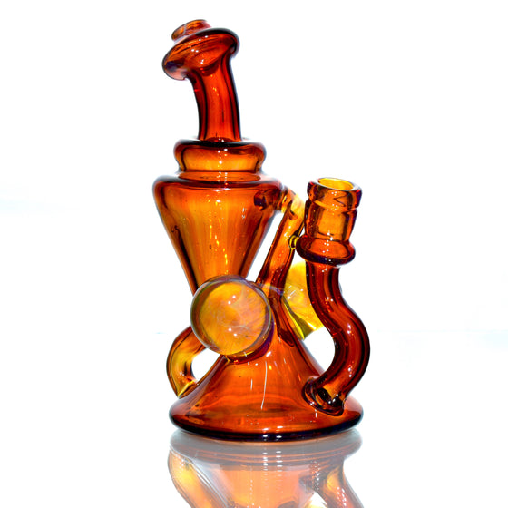 Classic Style Mini Recycler w/ Fumed Marbles - Baller Tech - 10mm Female