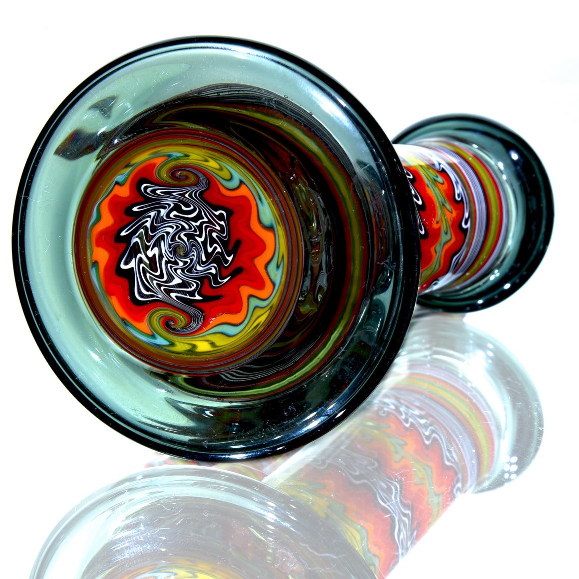 Fully-worked Full-size Dewaar Bubbler Rig - Neutronium/Jungle Sunset - 14mm Female