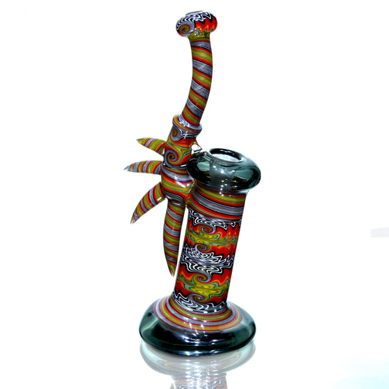 Fully-worked Full-size Dewaar Bubbler Rig - Neutronium/Jungle Sunset - 14mm Female