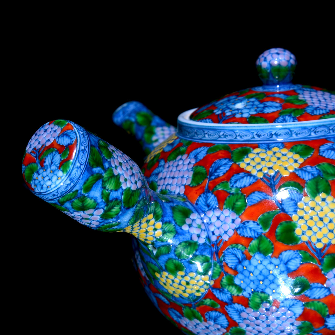 Hydrangea Teapot