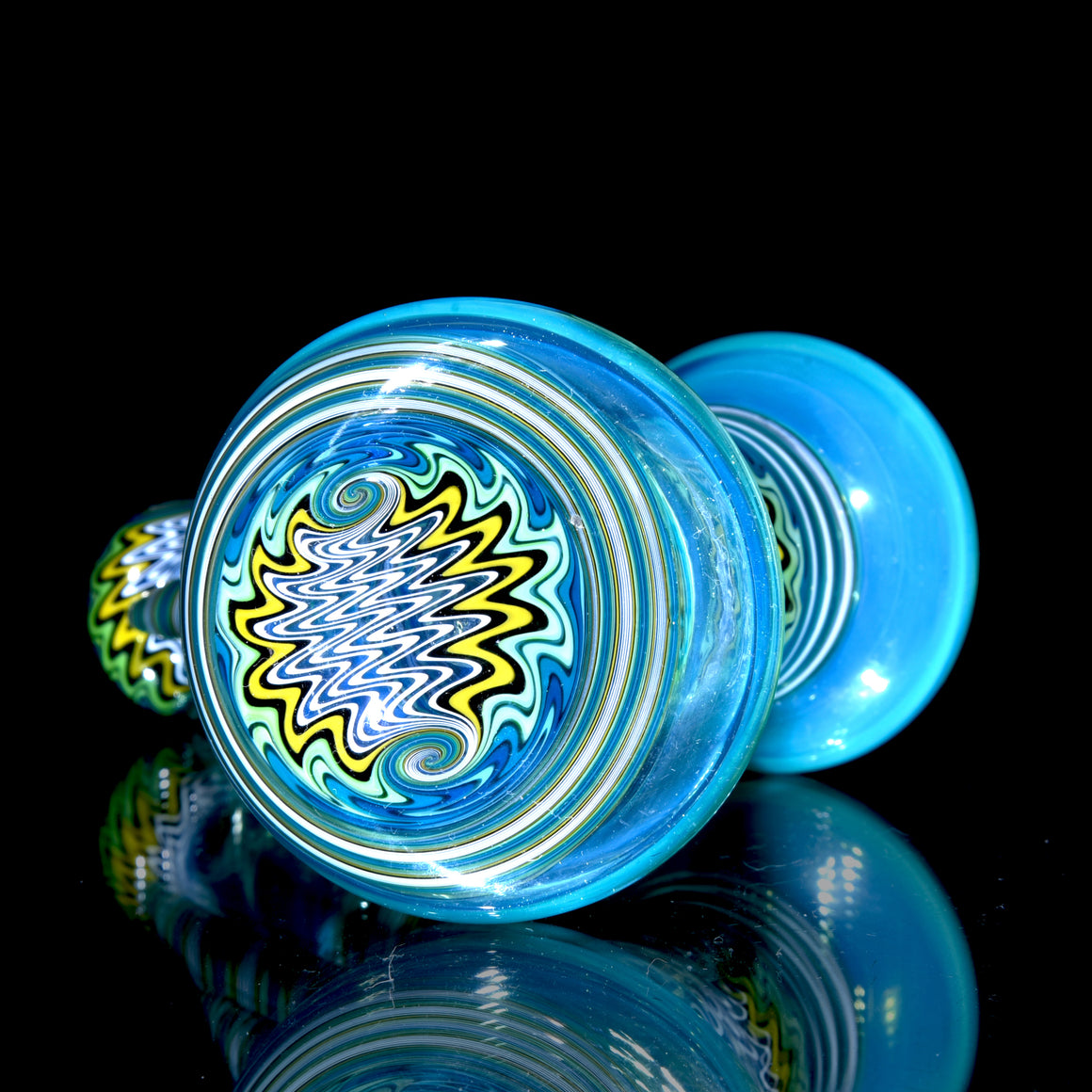 Fully-worked Mini Dewaar Bubbler Rig - Sea Slyme/Tropical Jailbird - 10mm Female