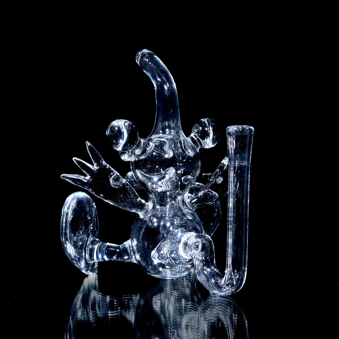 Full-size Clear Surprised Dabgon w/ matching cap - 10mm Female