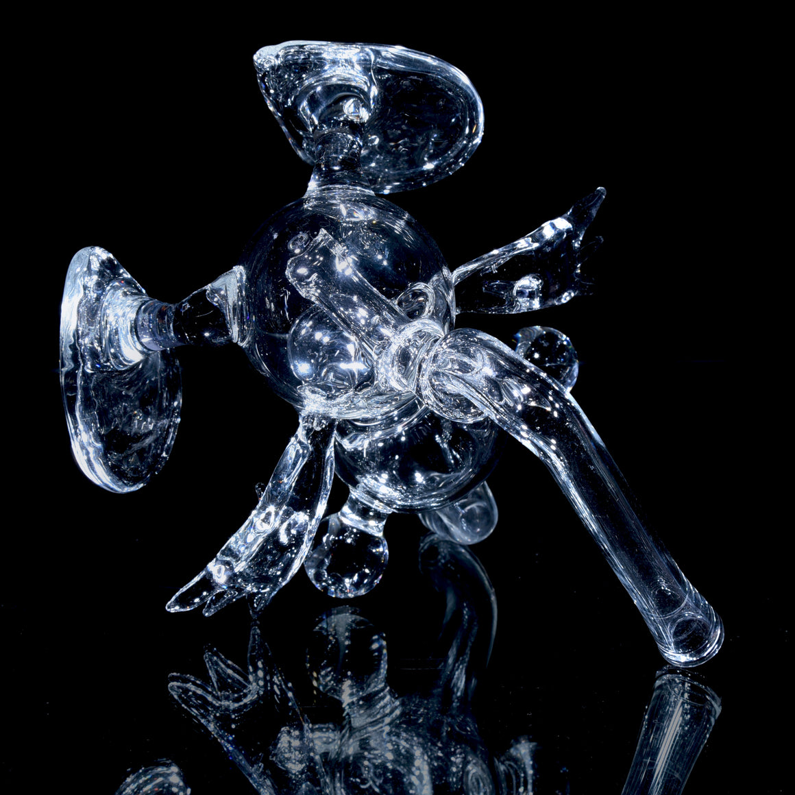 Full-size Clear Surprised Dabgon w/ matching cap - 10mm Female