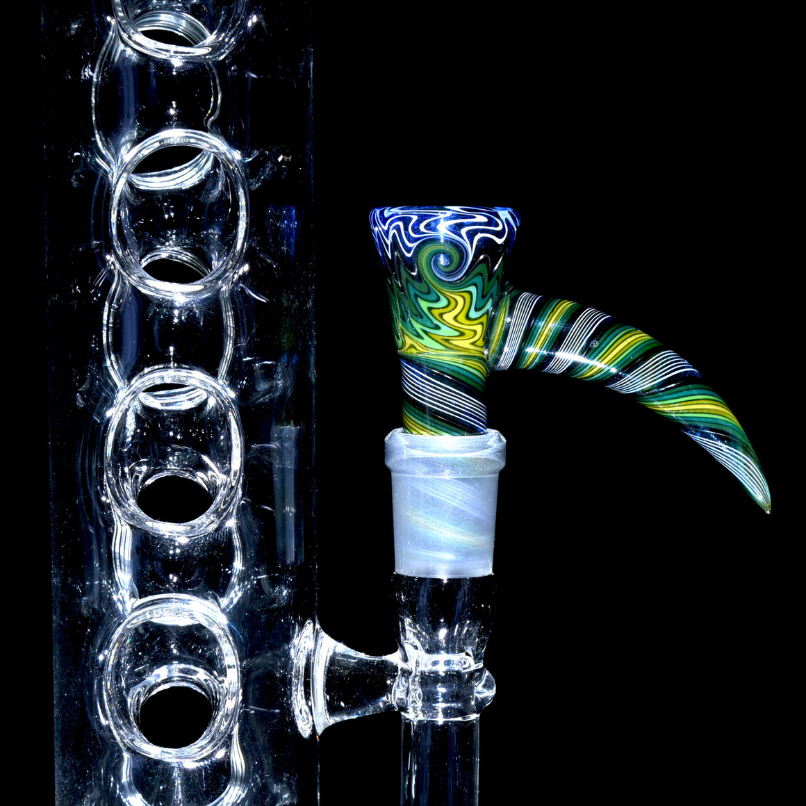 Fully-worked 3-hole Slide - 14mm Male