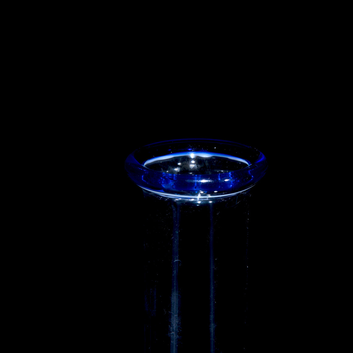 10-arm Double Tree Shrub Tube w/ 4-hole Slide - Cobalt/Aqua Swirl - 14mm Female