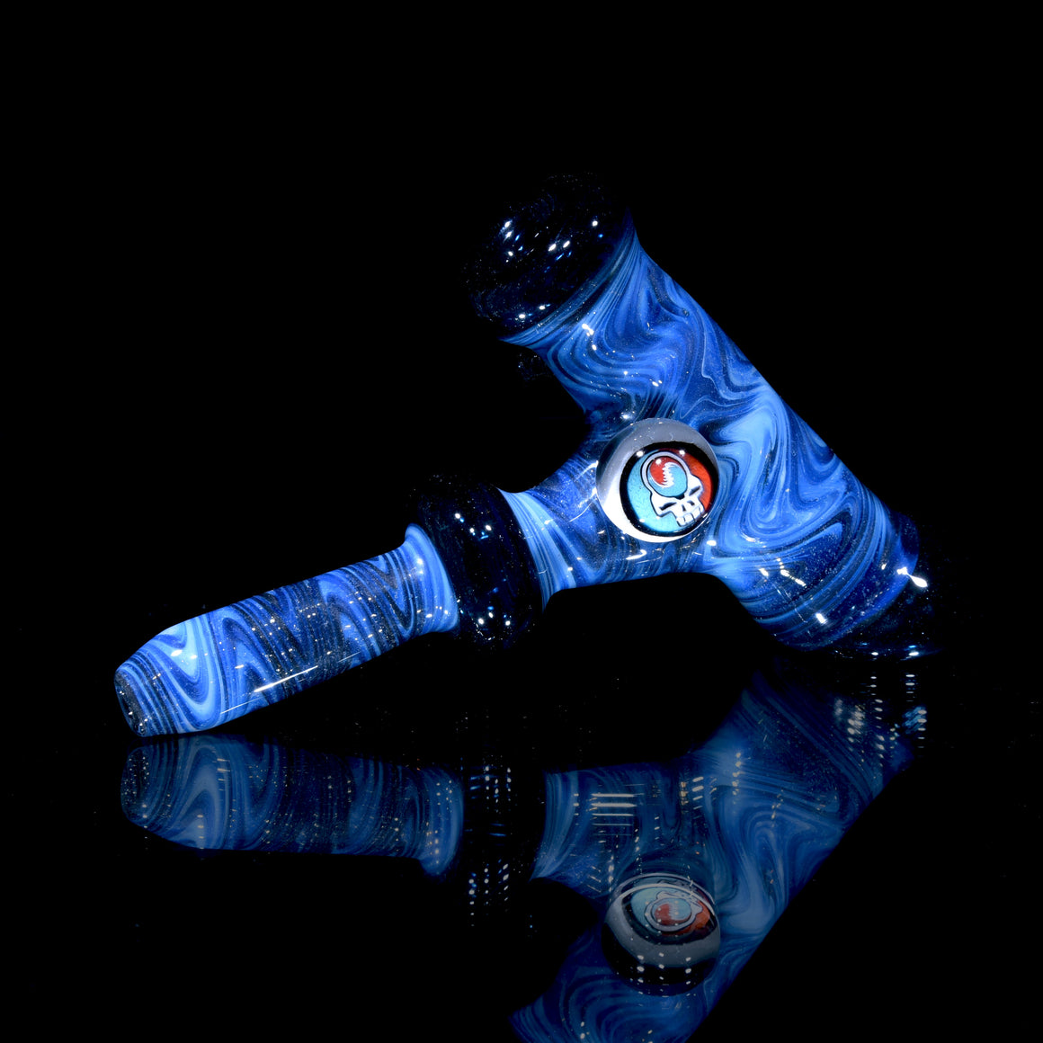 Fully-worked Dry Layback Hammer w/ Grateful Dead Millie - Moonstone/Blue Stardust