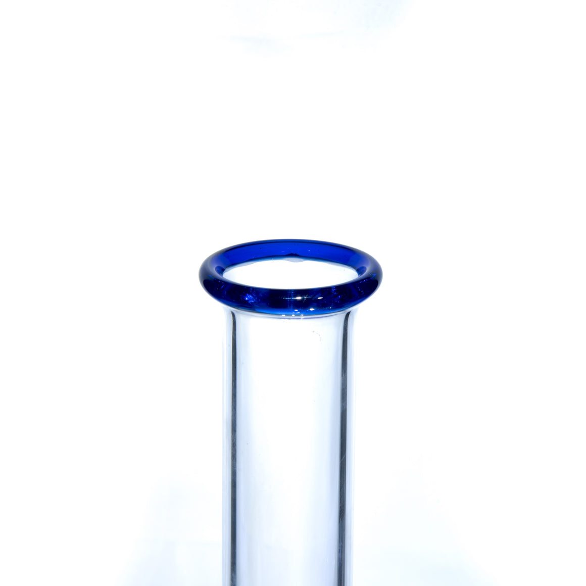 10-arm Double Tree Shrub Tube w/ 4-hole Slide - Cobalt/Aqua Swirl - 14mm Female
