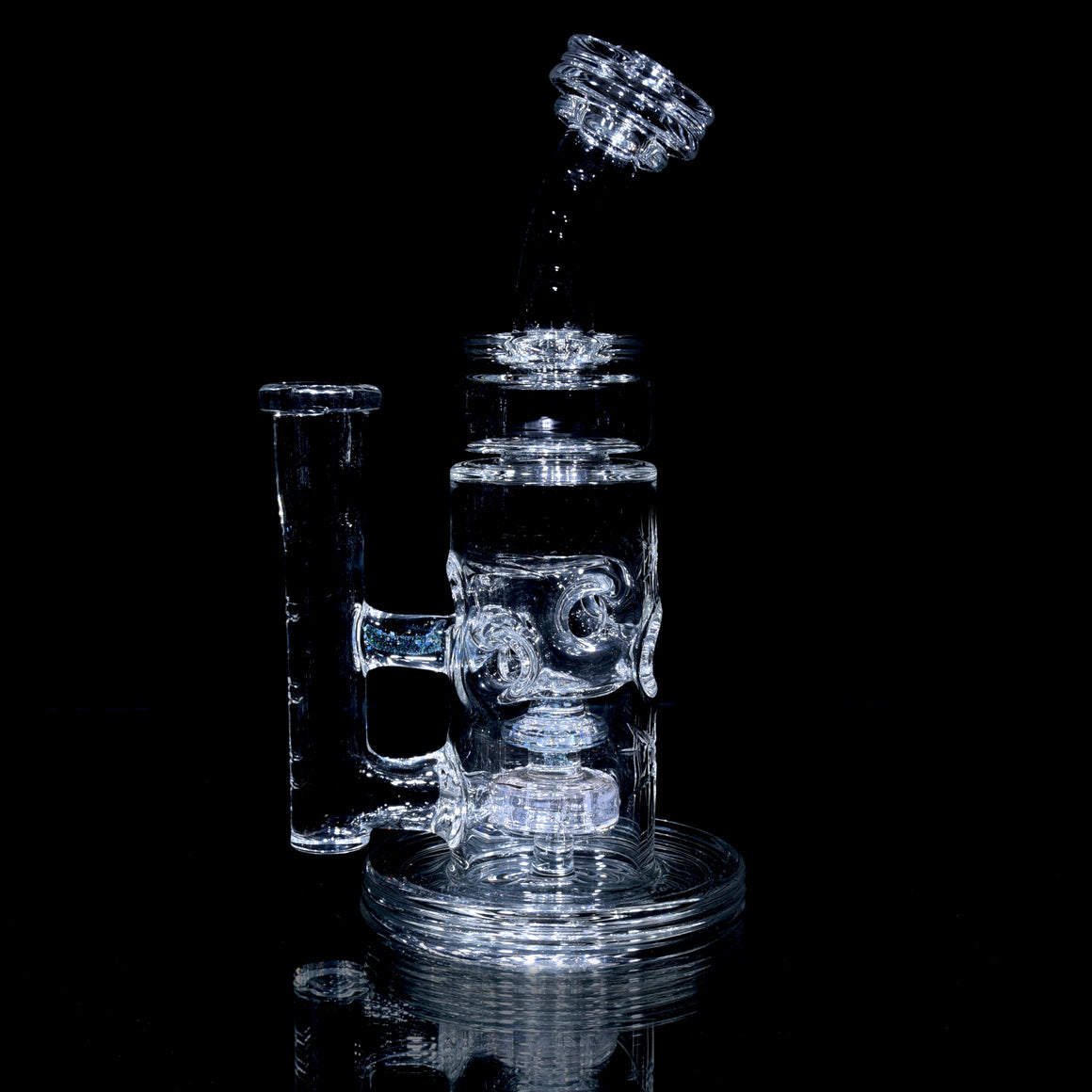 Crystalo Carved Straight Fab - Clear - 14mm Female