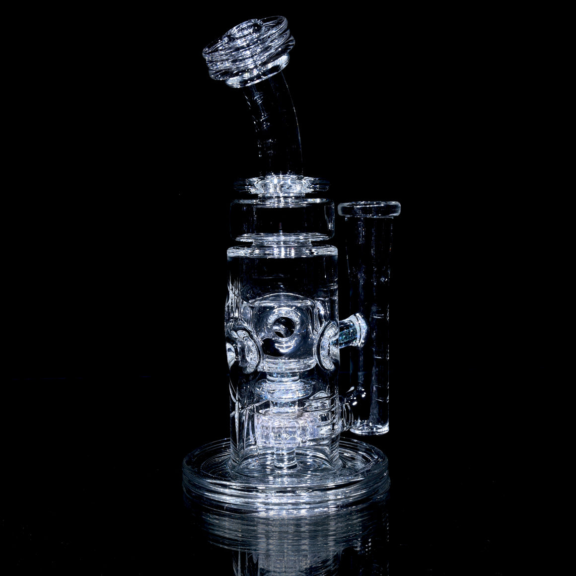 Crystalo Carved Straight Fab - Clear - 14mm Female