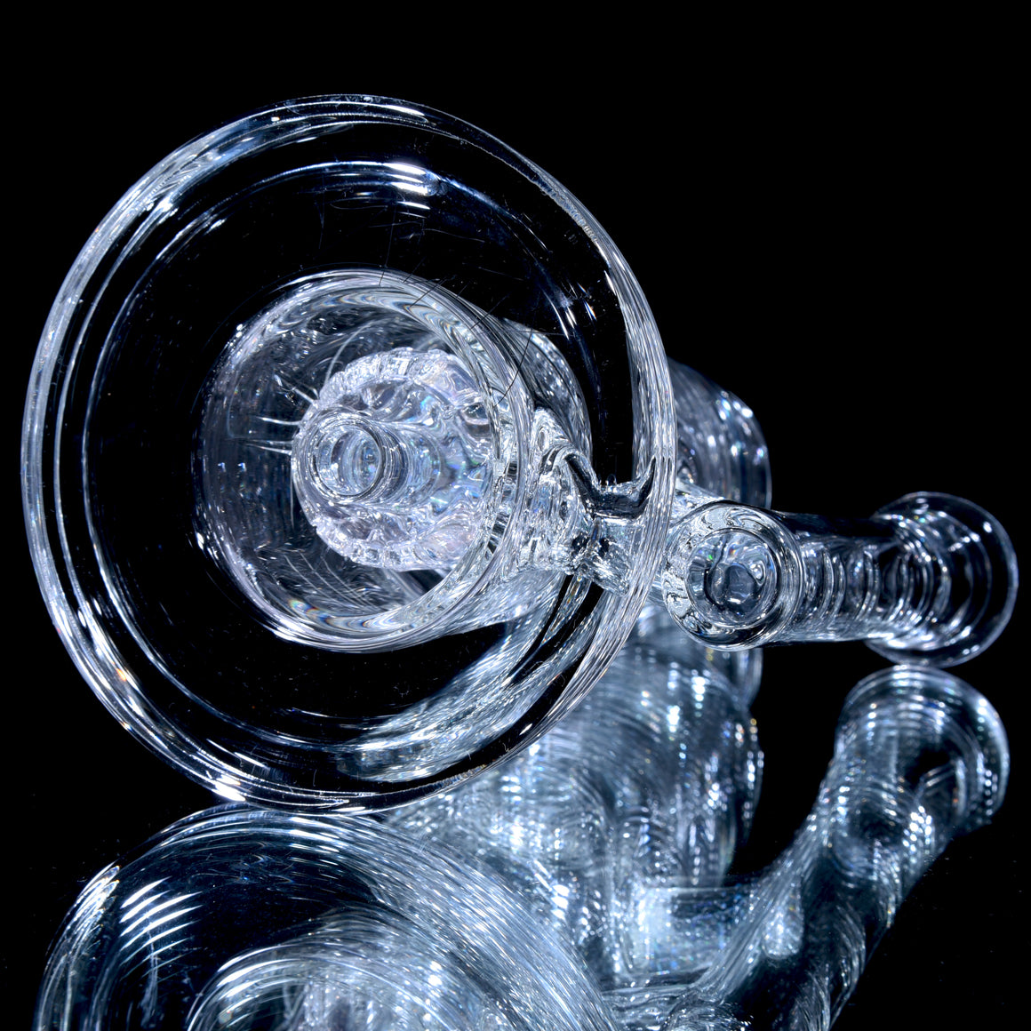 Crystalo Carved Straight Fab - Clear - 14mm Female