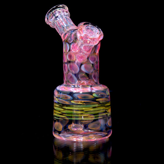 Gold & Silver Fume Honeycomb Dewaar Ripper Bottle - 10mm Female