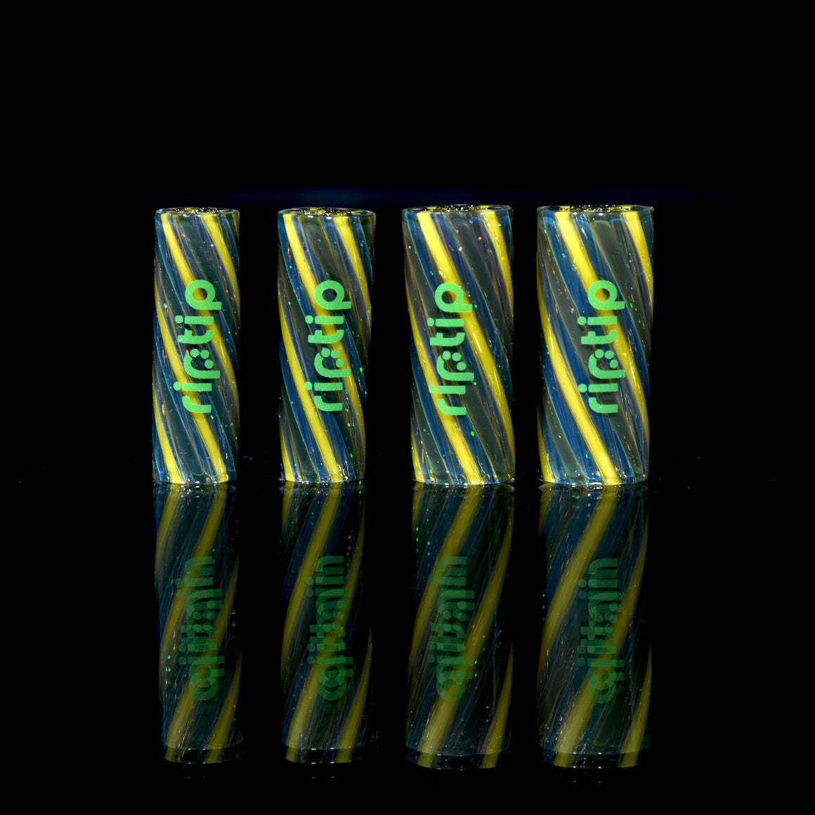 Crushed Opal Pinstripe RipTip Filter Tips for Blunts, Joints, etc. - Deep Space