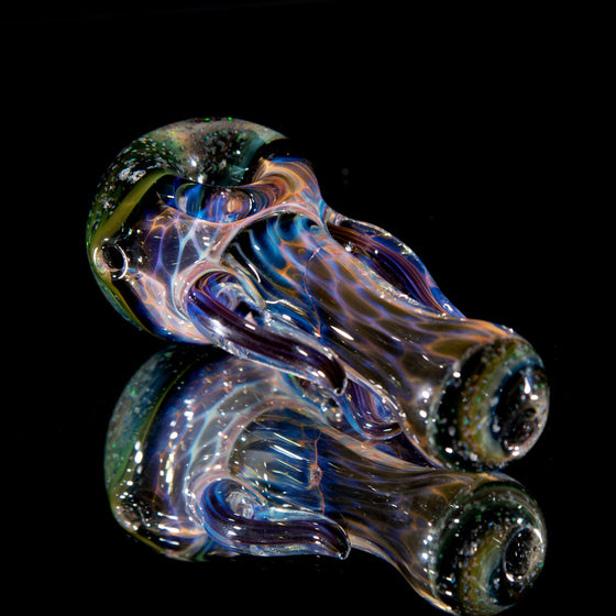 Crushed Opal Honeycomb Spoon Pipe