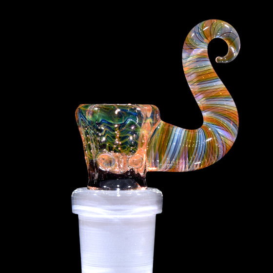 Fumed 4-hole Horned Slide - 18mm