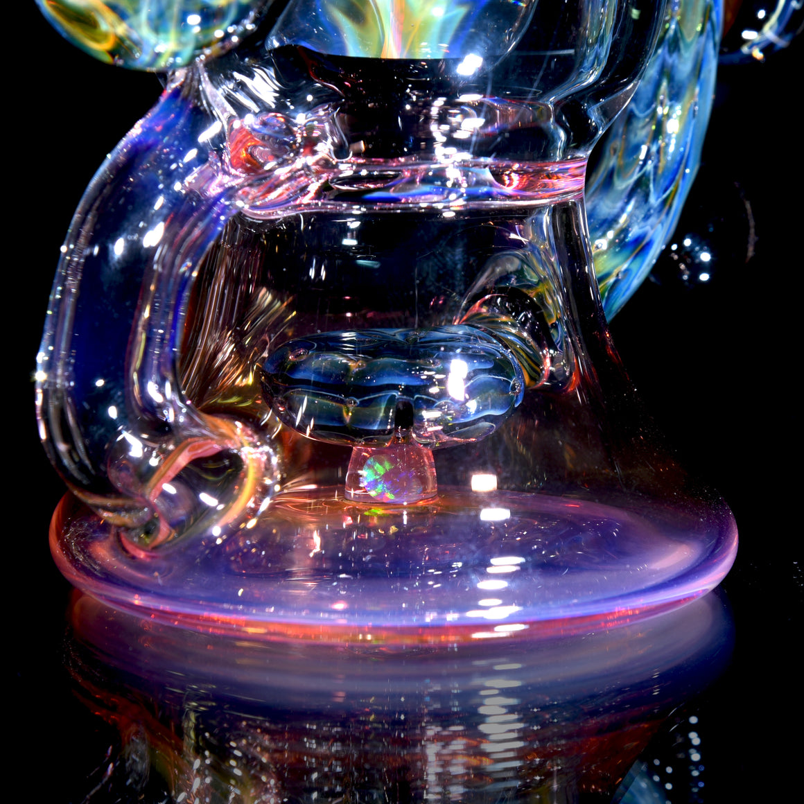 Fully-Fumed 2-Tone Implosion Orb Recycler - 10mm Female