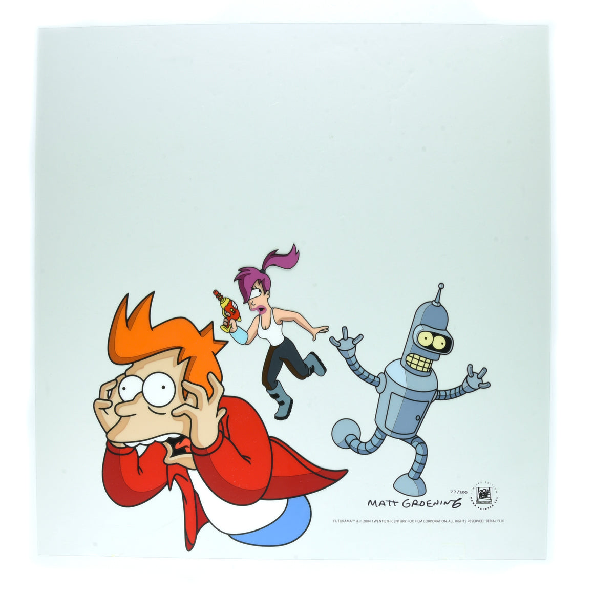 Futurama - "Morbo Attacks!" - Signed Artist Proof Limited Edition Cel w/ Printed Giclee Background