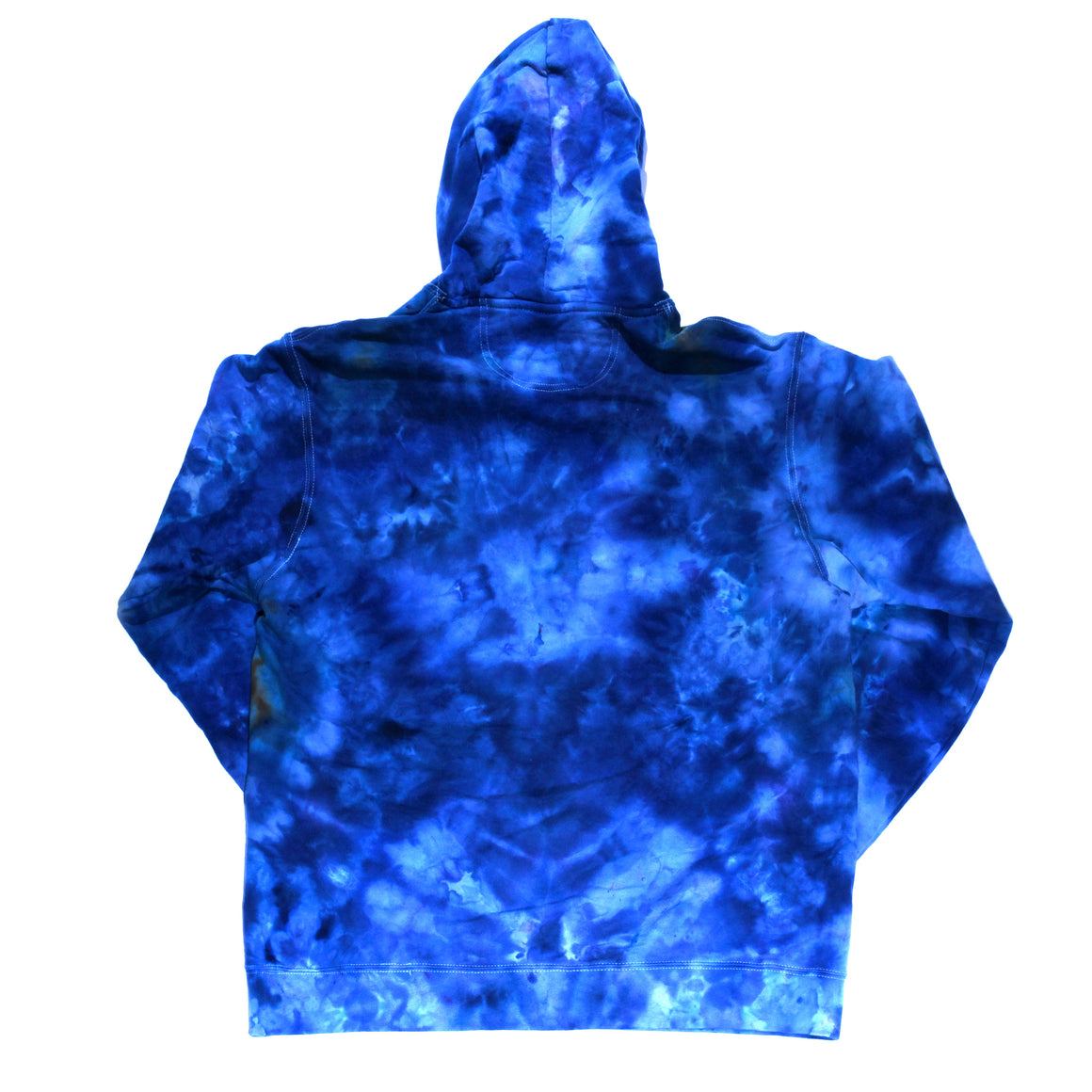 Large Tie Dye Sweatshirt - Blue w/ Psychedelic Flower