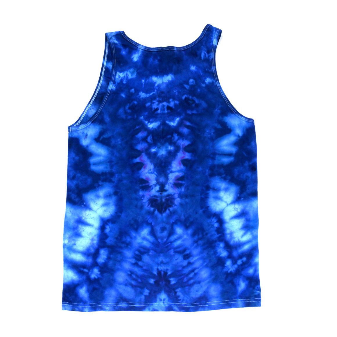 Small Tie Dye Tanktop - Blue w/ Rainbow Mandala