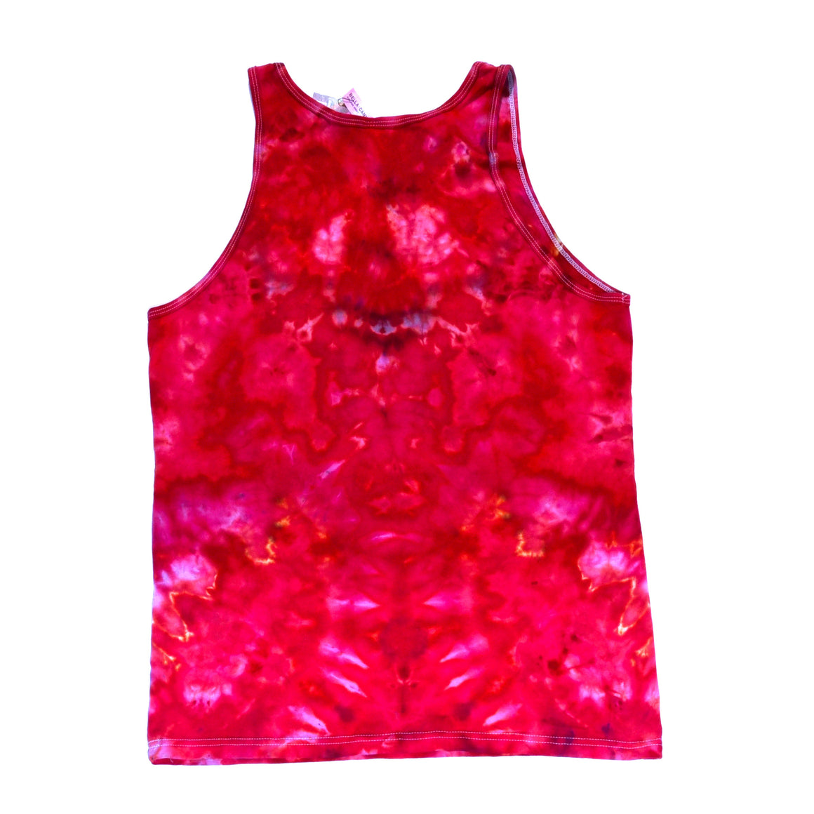 Medium Tie Dye Tanktop - Magenta w/ Rainbow Mandala