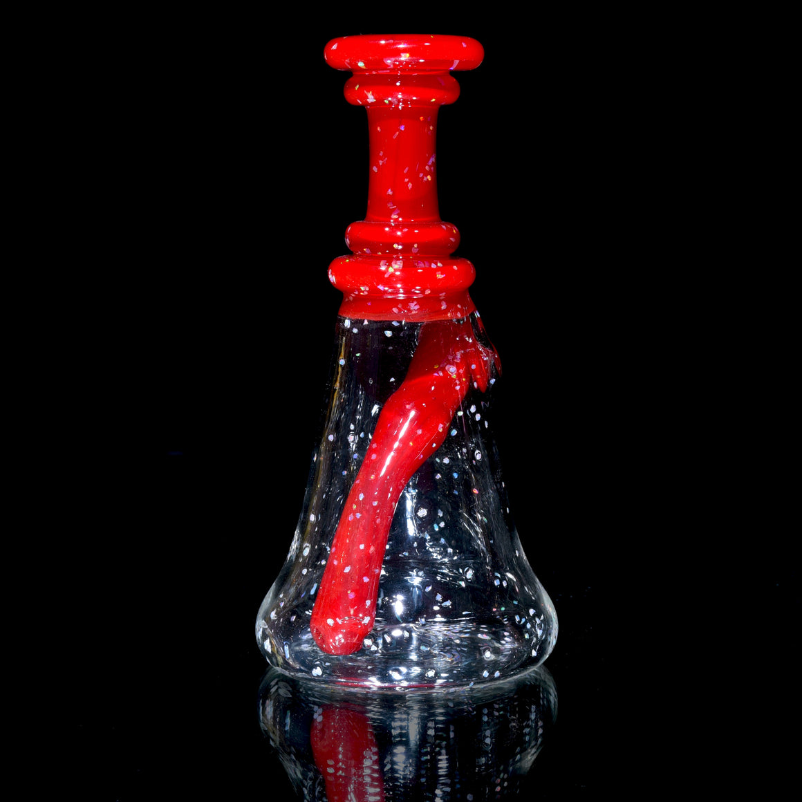 Fully-Crushed Opal Jammer - Red Crayon - 10mm Female