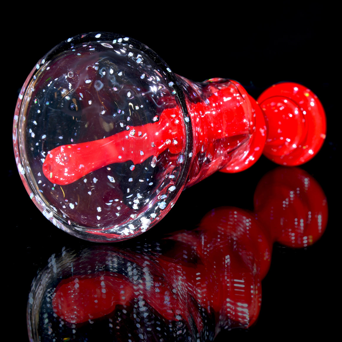 Fully-Crushed Opal Jammer - Red Crayon - 10mm Female