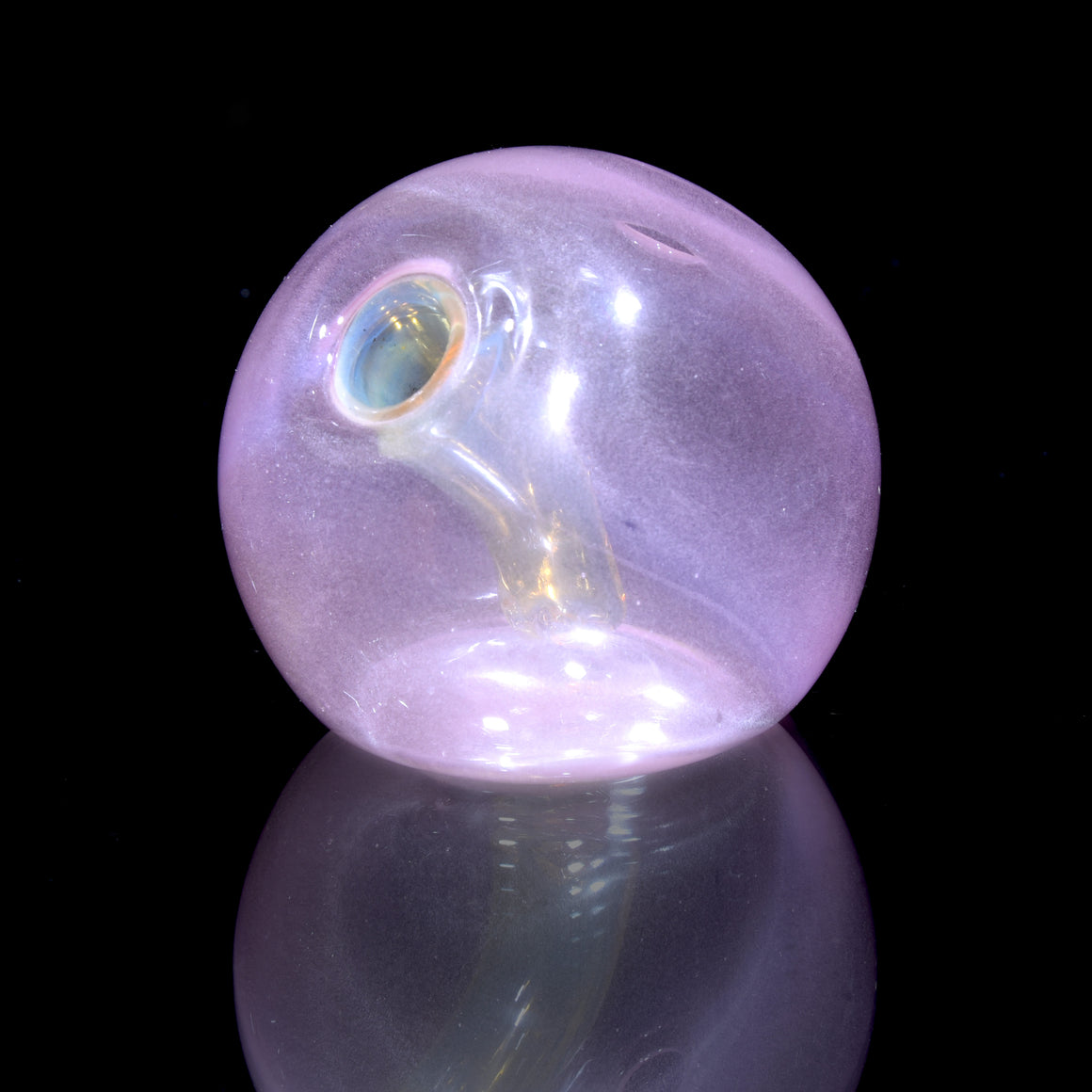 Full-Color Globe - Spherical Dewaar Rig - Pink Satin - 10mm Female