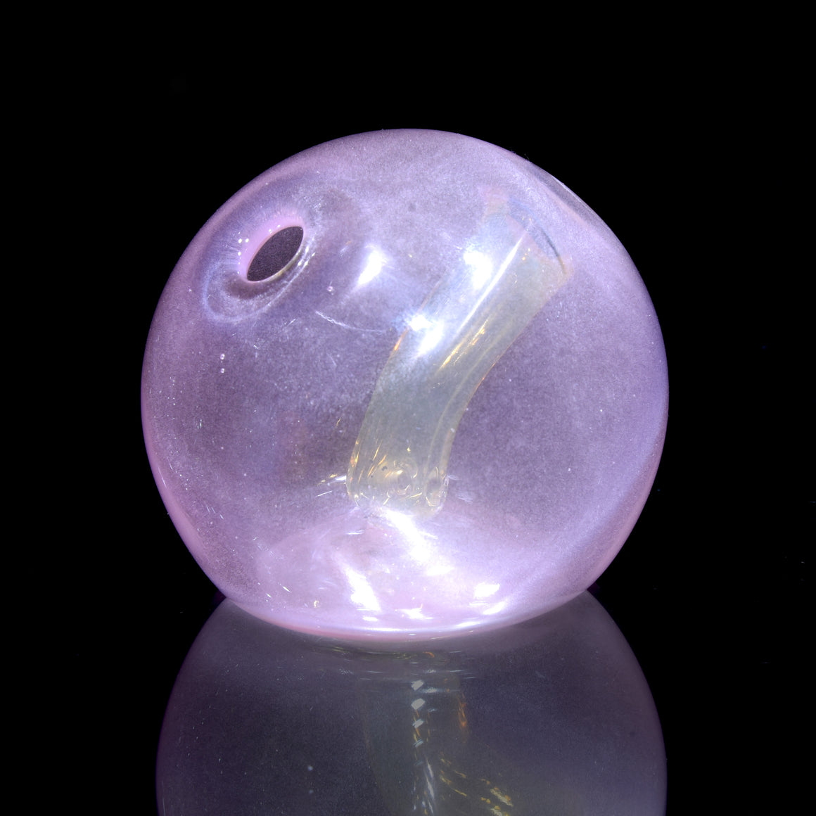 Full-Color Globe - Spherical Dewaar Rig - Pink Satin - 10mm Female