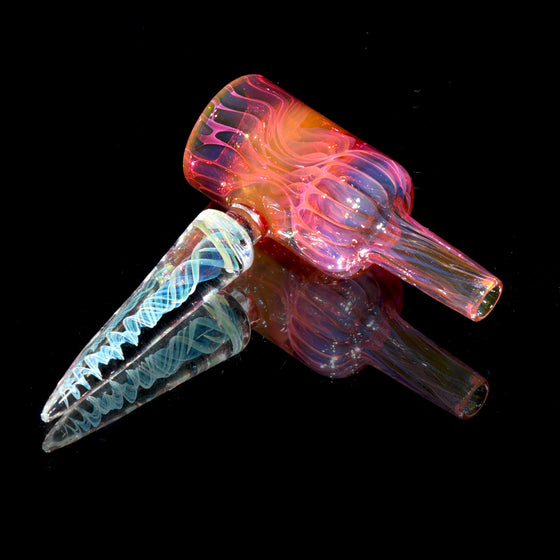 Fully-worked Fume Honeycomb Slide w Lattice Horn - 10mm Male