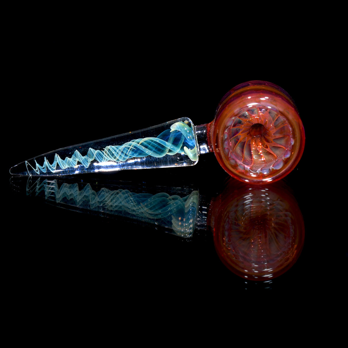 Fully-worked Fume Honeycomb Slide w Lattice Horn - 10mm Male
