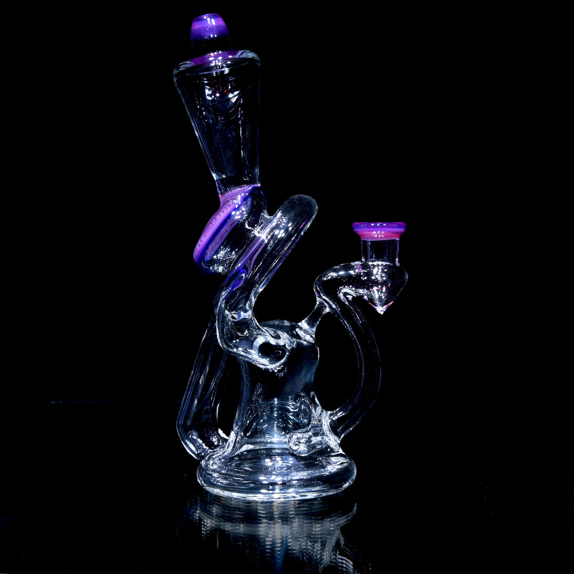 Accented Whirlpool Floating Recycler - Karmaline - 10mm Female