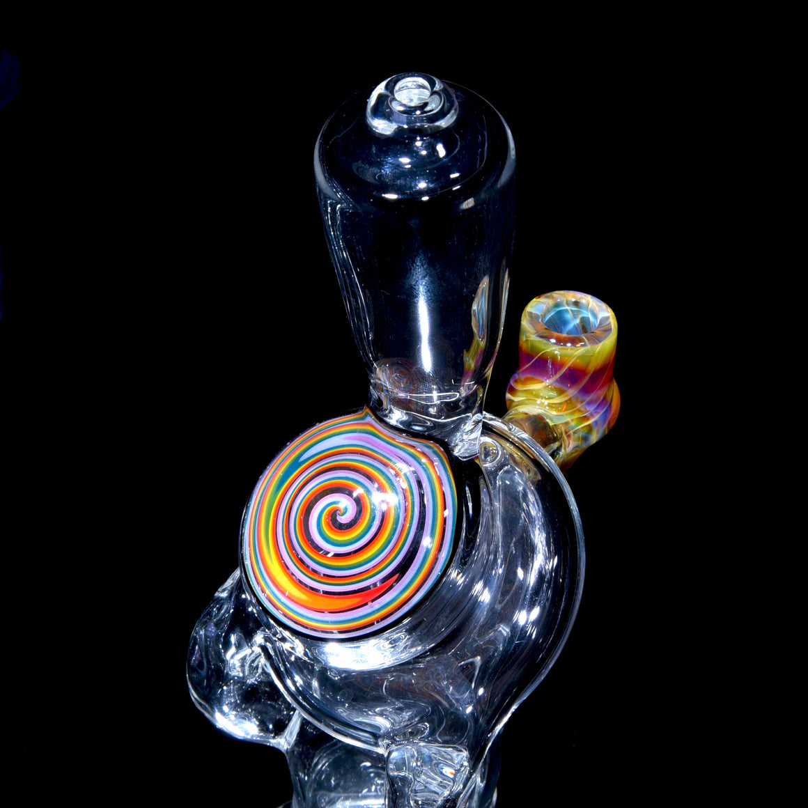 Accented Whirlpool Floating Recycler - NS Yellow - 10mm Female