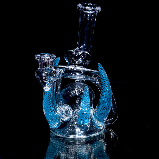 Whirlpool Floating Recycler w/ Blue Lattice Horns - 10mm Female
