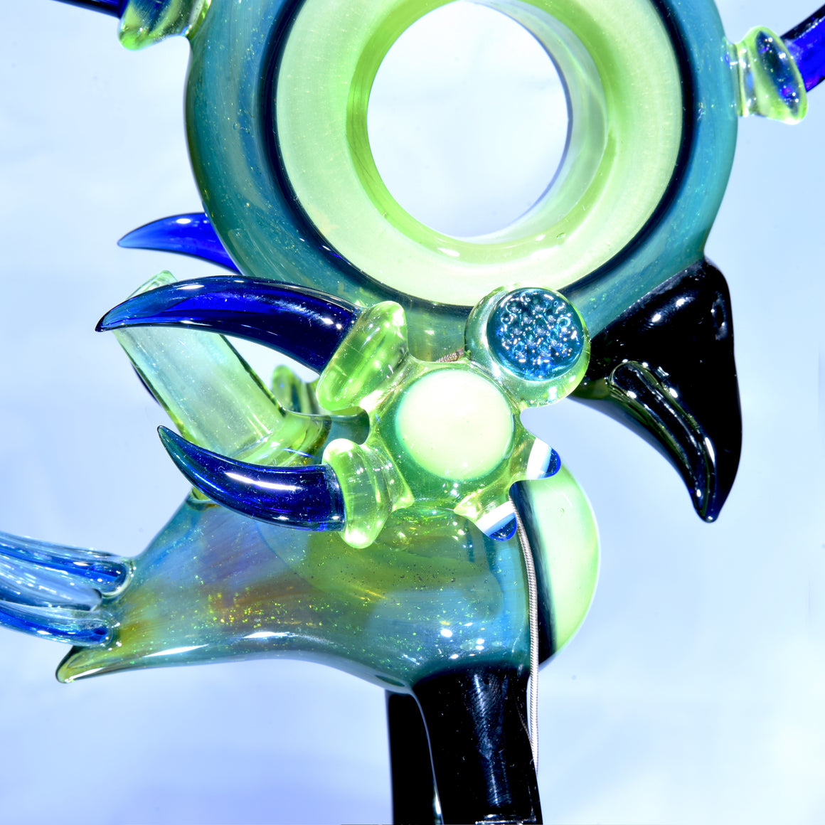 Collab - "Raze" Full-size Warlock Burdling #1 w/ Mini Warlock Pendant, Triple Claw Warlock Pendant, and Signed Pelican Case - 14mm Male