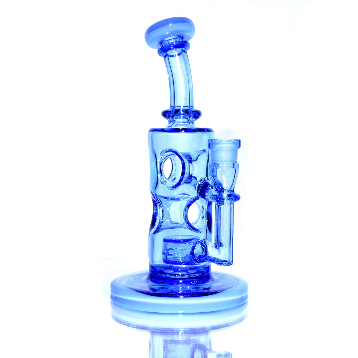 Fully-worked Straight Fab - Cobalt/Baby Blue - 14mm Female