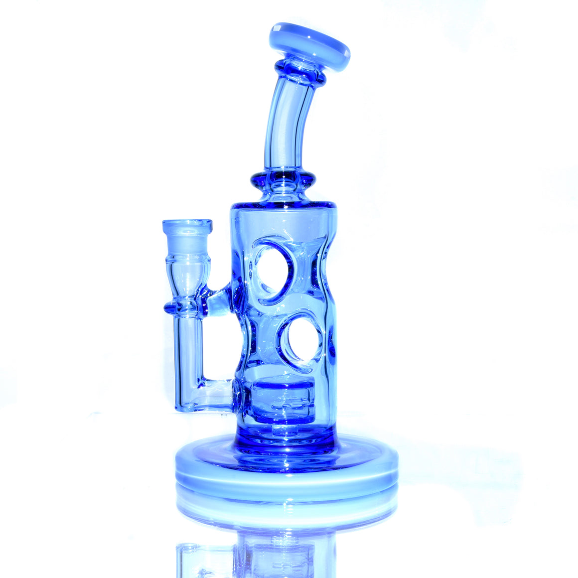 Fully-worked Straight Fab - Cobalt/Baby Blue - 14mm Female