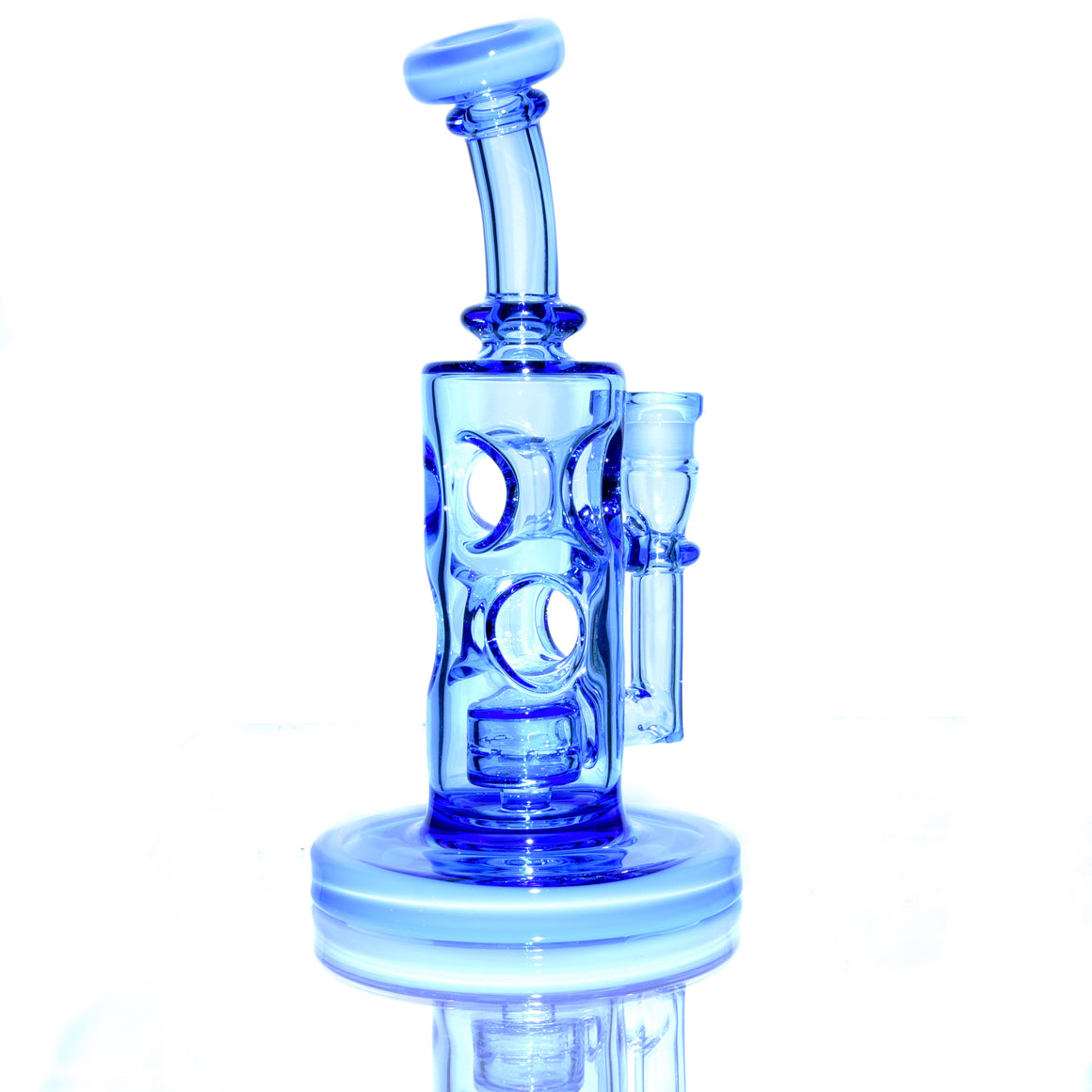 Fully-worked Straight Fab - Cobalt/Baby Blue - 14mm Female