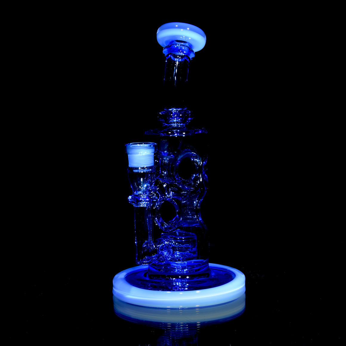 Fully-worked Straight Fab - Cobalt/Baby Blue - 14mm Female