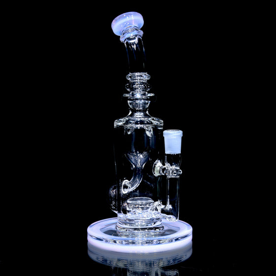 Narrow Can Double-uptake Klein Recycler - Pink Jade - 14mm Female