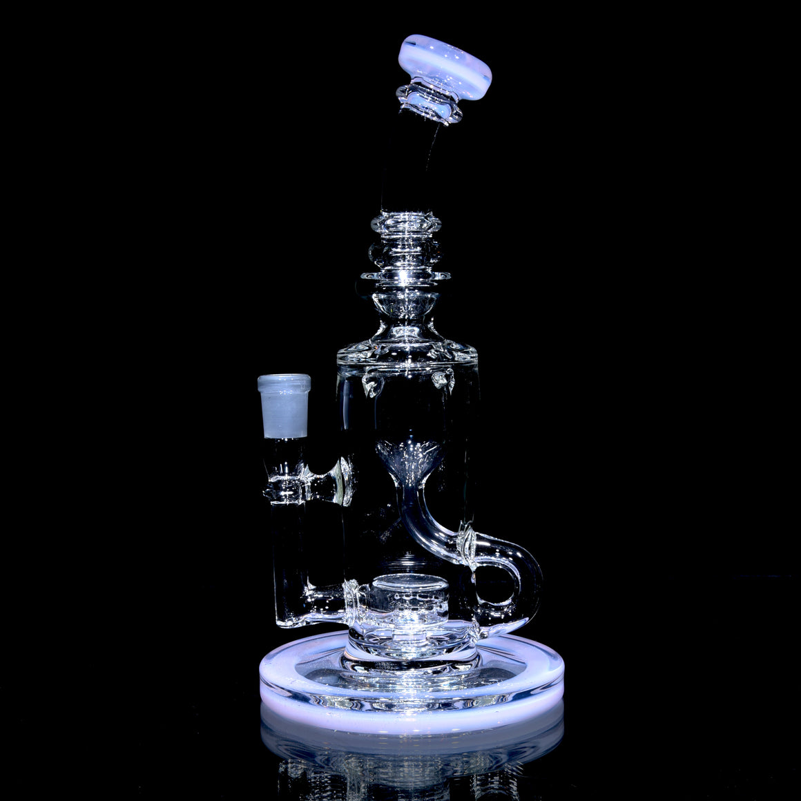 Narrow Can Double-uptake Klein Recycler - Pink Jade - 14mm Female